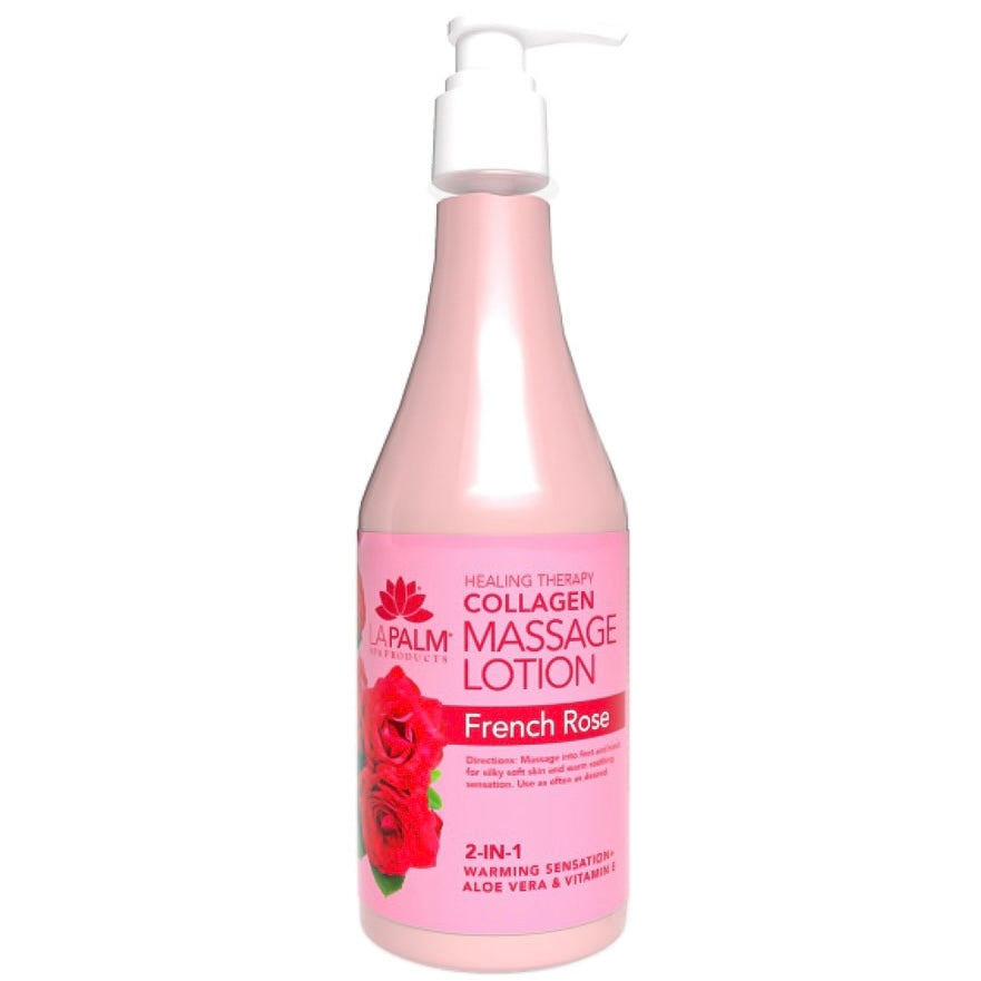 LaPalm Collagen Massage Lotion - French Rose (8oz)